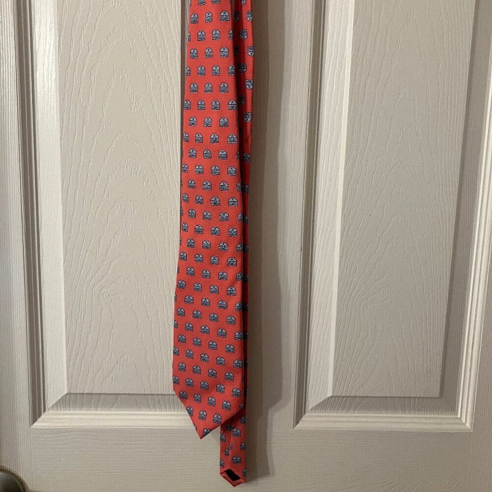 Vineyard Vines Custom Collrction Men's Tie Pink/Grey